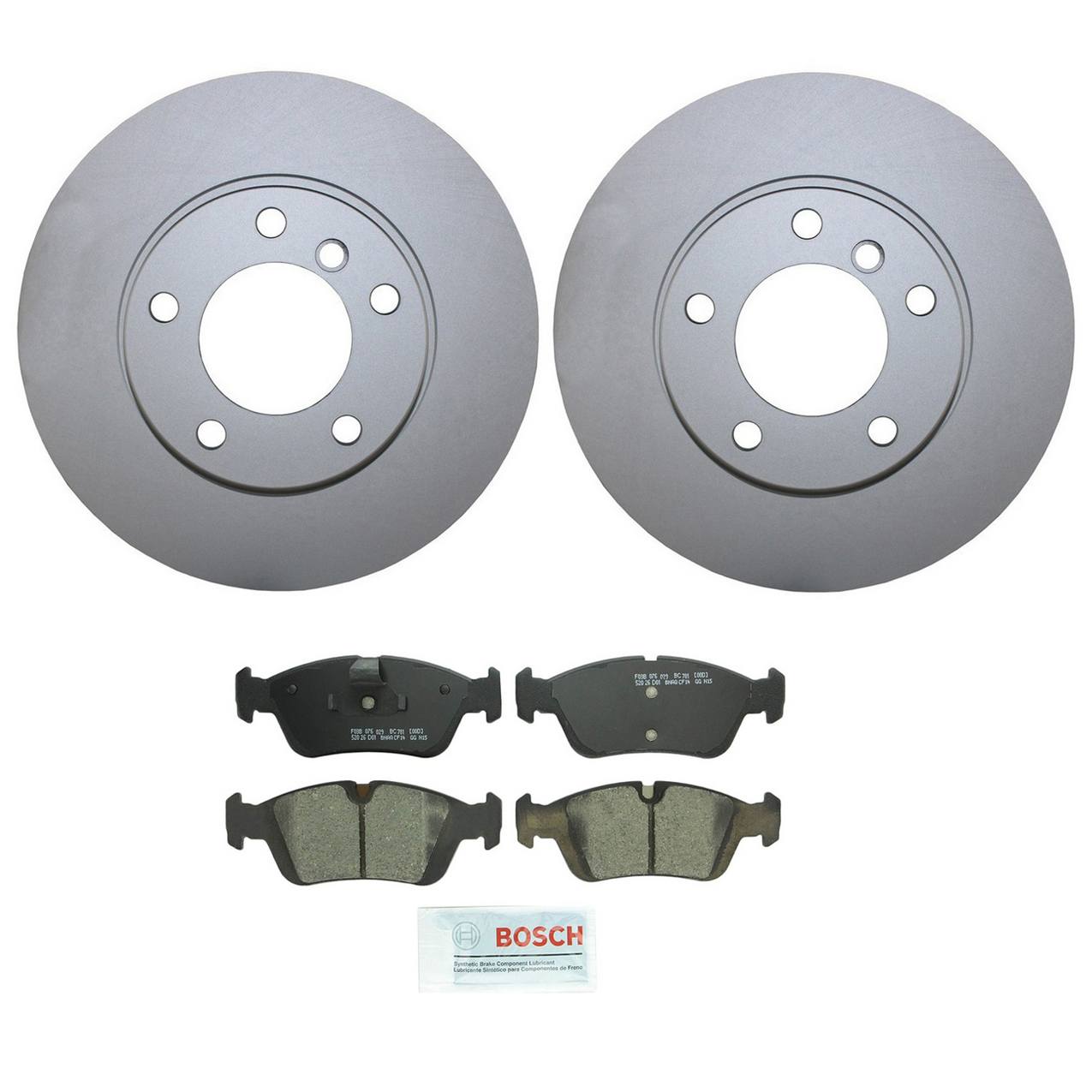 BMW Disc Brake Pad and Rotor Kit – Front (286mm) (Ceramic) – Bosch QuietCast 34116864060