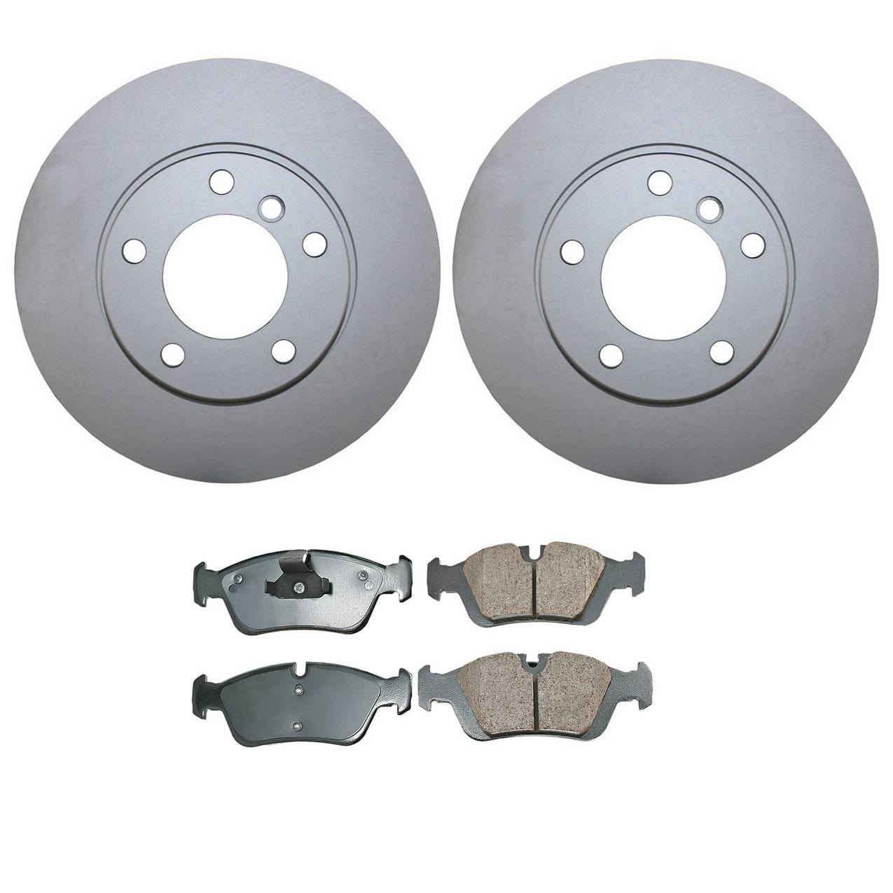 BMW Disc Brake Pad and Rotor Kit – Front (286mm) (Ceramic) – Akebono EURO 34116864060