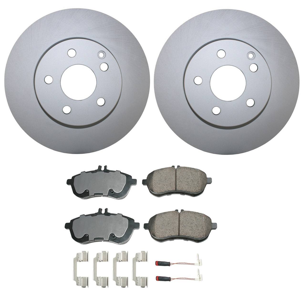 Mercedes-Benz Disc Brake Pad and Rotor Kit – Front (295mm) (Ceramic) – Akebono EURO 2124211312