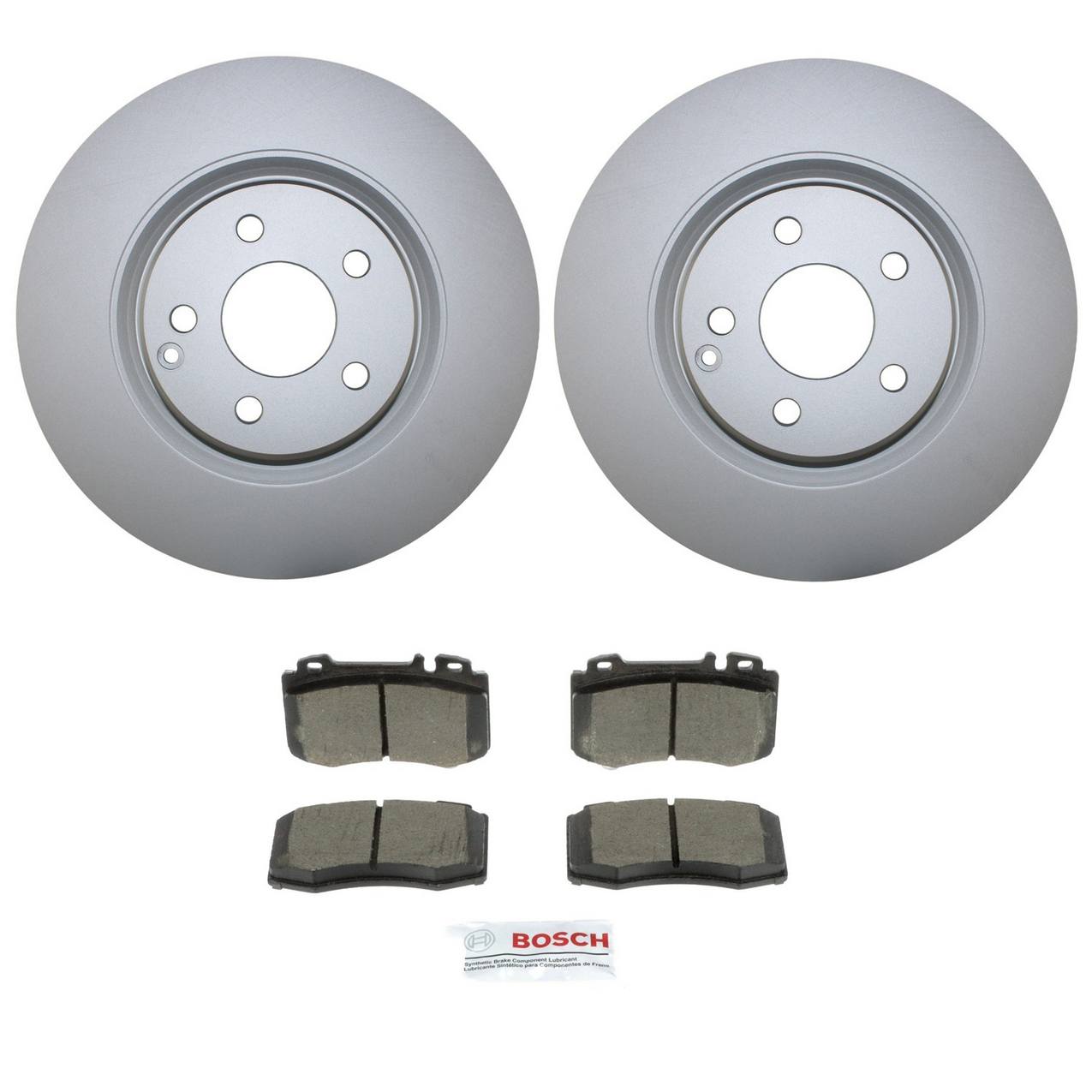 Mercedes-Benz Disc Brake Pad and Rotor Kit – Front (330mm) (Ceramic) – Bosch QuietCast 2114211412