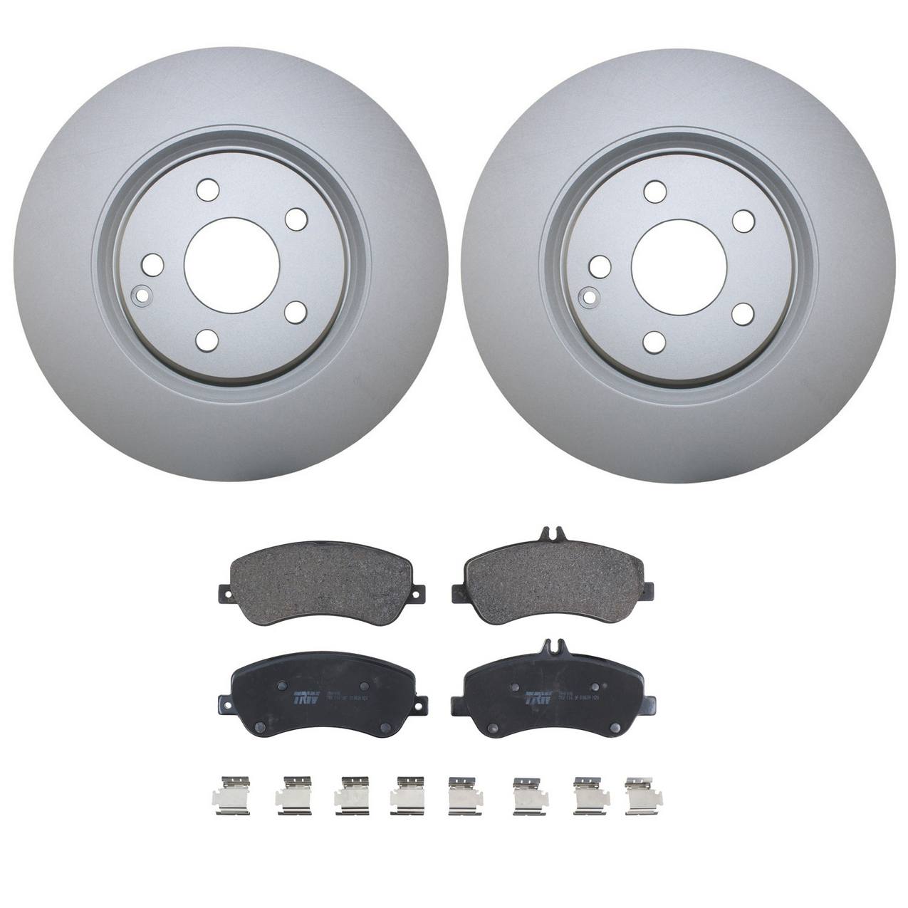 Mercedes-Benz Disc Brake Pad and Rotor Kit – Front (330mm) (Low-Metallic) – TRW Pro 2114211412