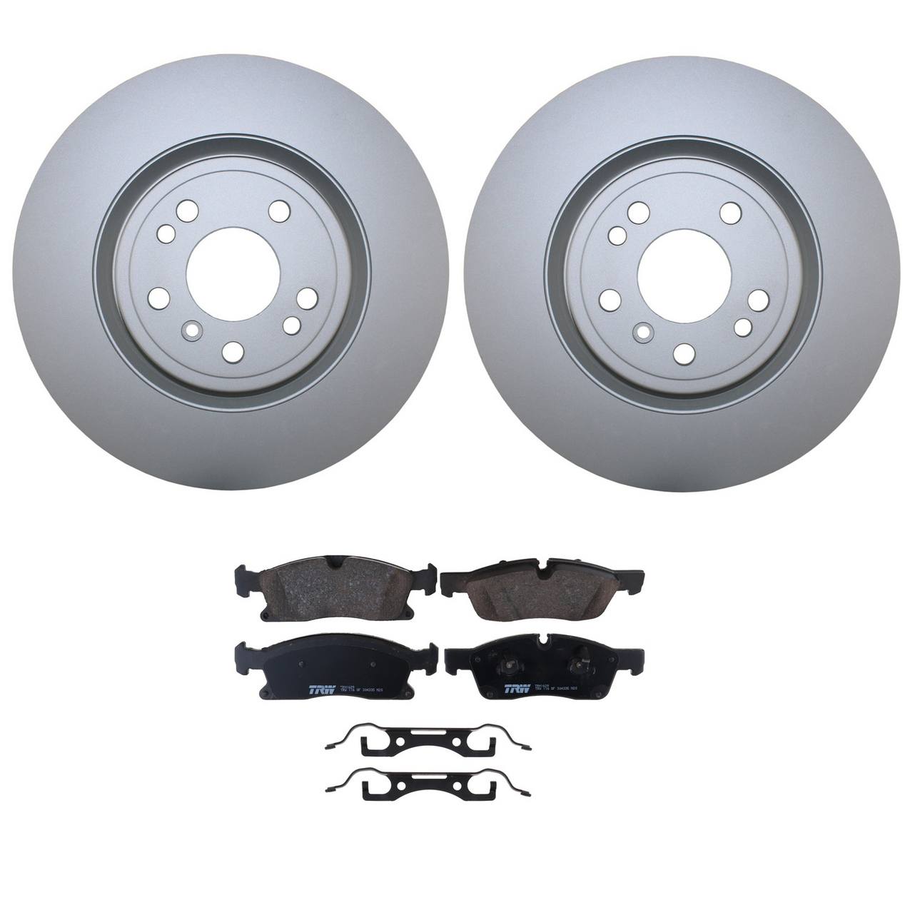 Mercedes-Benz Disc Brake Pad and Rotor Kit – Front (330mm) (Low-Metallic) – TRW Pro 1664211300