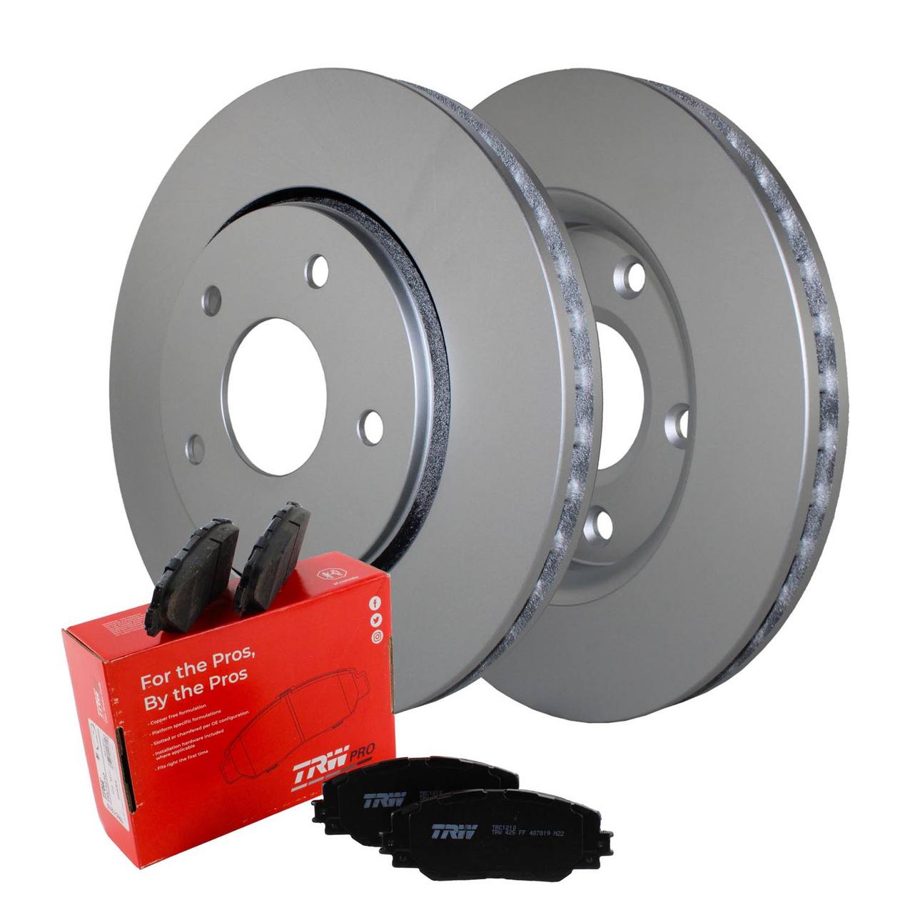 Volkswagen Disc Brake Pad and Rotor Kit – Front (302mm) (Metallic) – TRW Pro K04721995AB