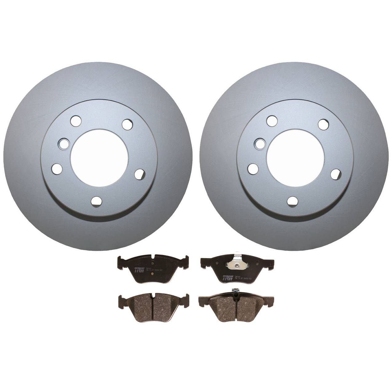 BMW Disc Brake Pad and Rotor Kit – Front (300mm) (Low-Metallic) – TRW Pro 34116854998