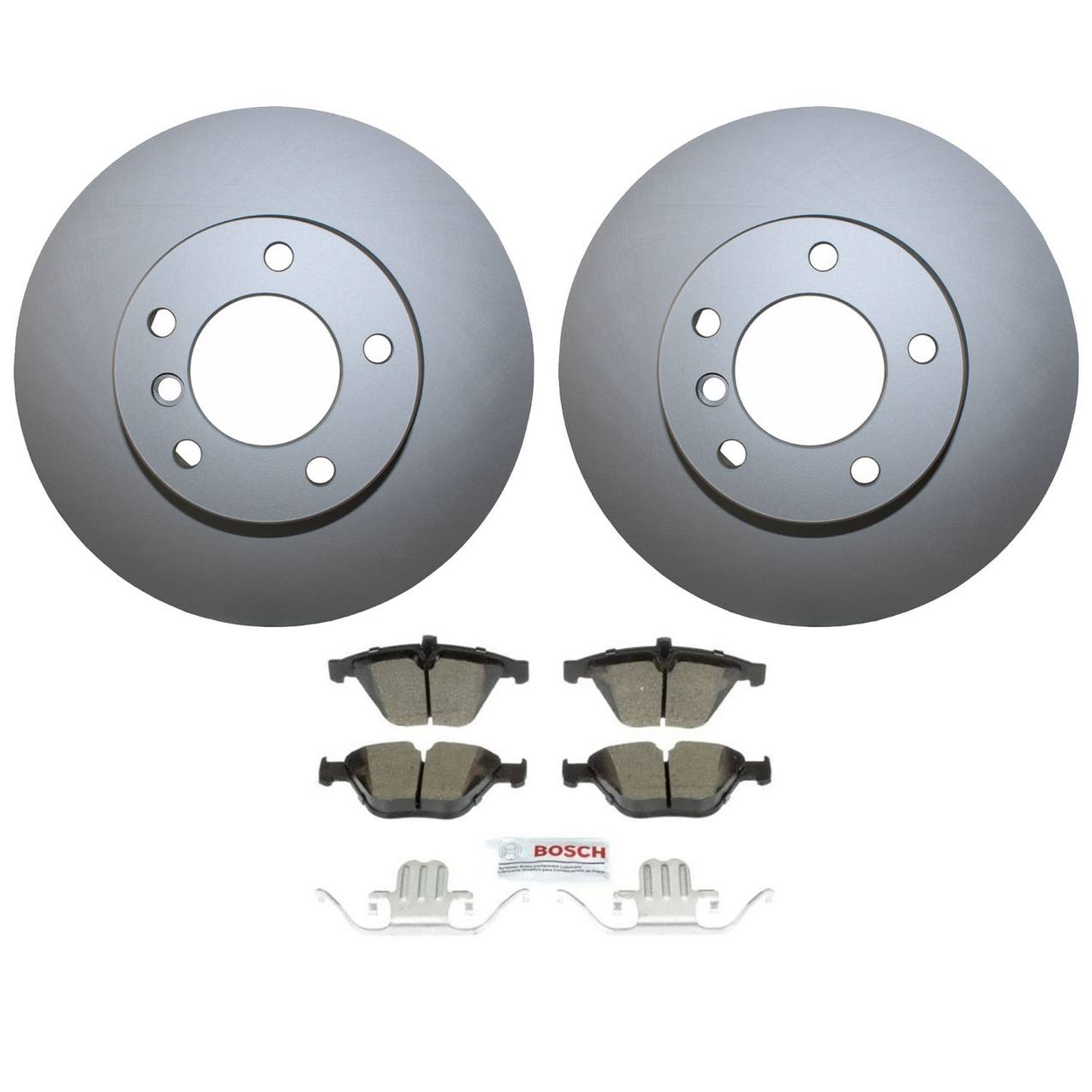 BMW Disc Brake Pad and Rotor Kit – Front (312mm) (Ceramic) – Bosch QuietCast 34116855692