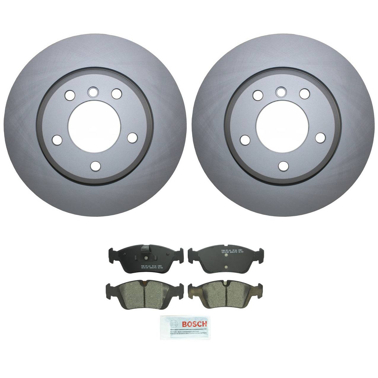 BMW Disc Brake Pad and Rotor Kit – Front (300mm) (Ceramic) – Bosch QuietCast 34116864058