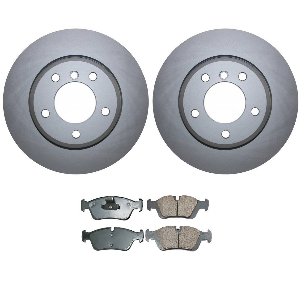 BMW Disc Brake Pad and Rotor Kit – Front (300mm) (Ceramic) – Akebono EURO 34116864058