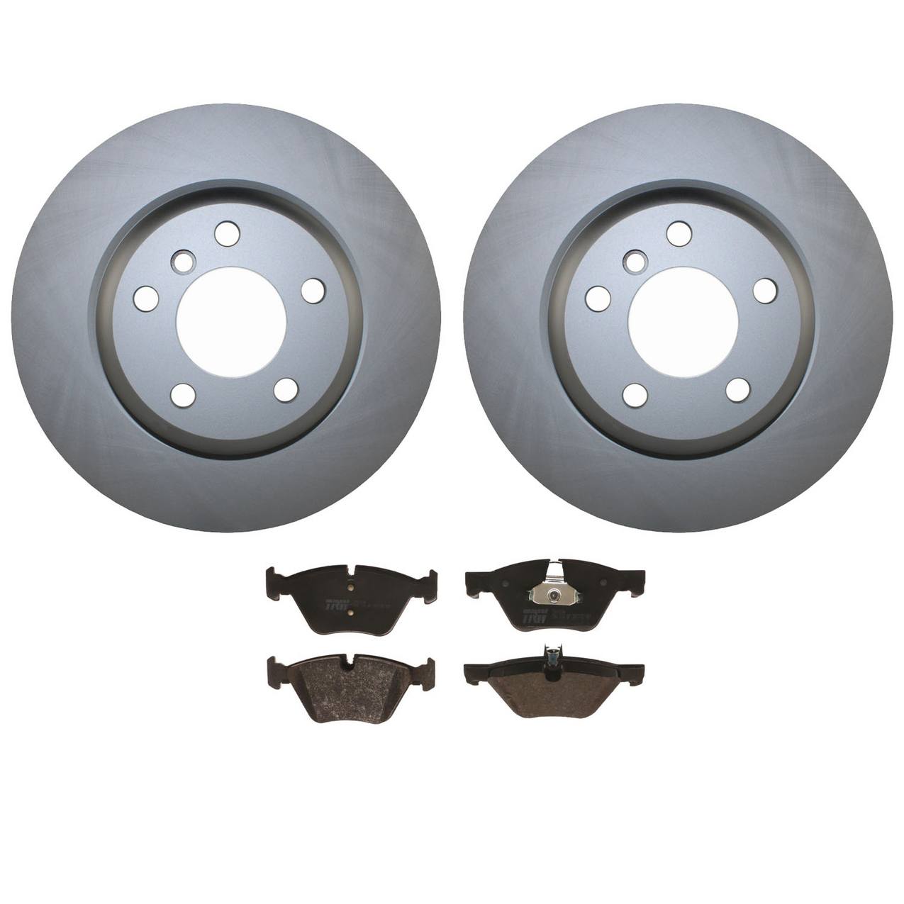 BMW Disc Brake Pad and Rotor Kit – Front (330mm) (Low-Metallic) – TRW Pro 34116896652