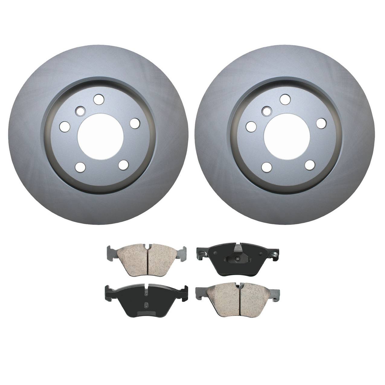 BMW Disc Brake Pad and Rotor Kit – Front (330mm) (Ceramic) – Akebono EURO 34116896652