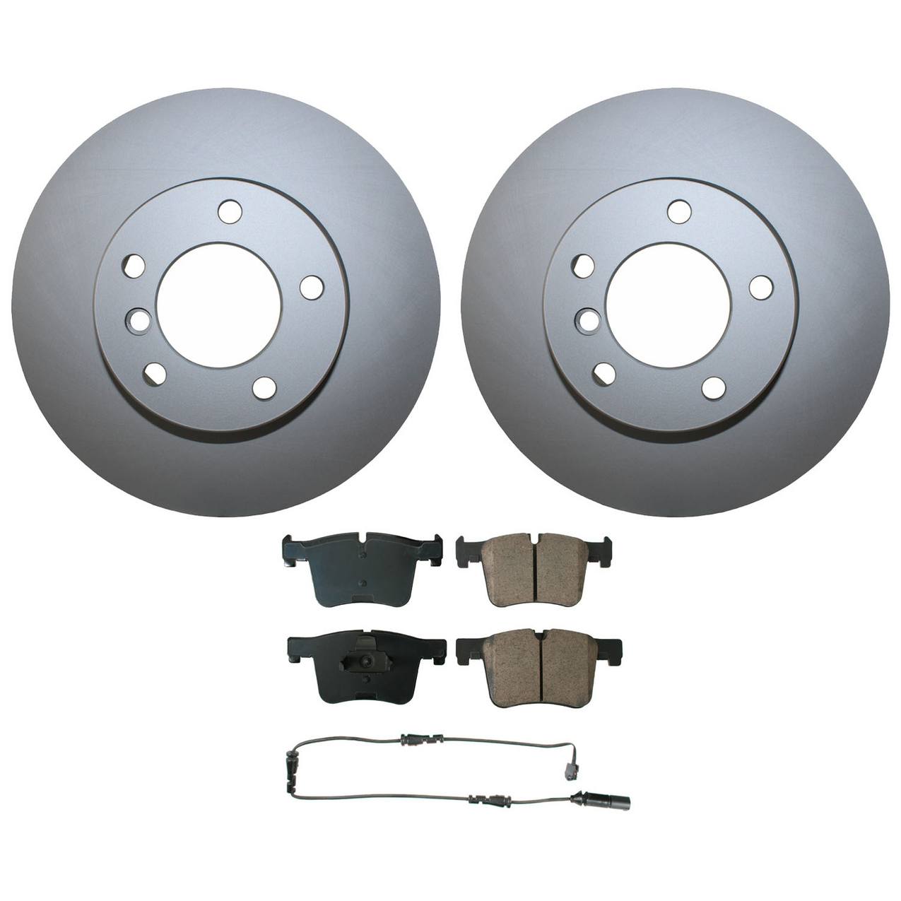 BMW Disc Brake Pad and Rotor Kit – Front (312mm) (Ceramic) – Akebono EURO 34116855692