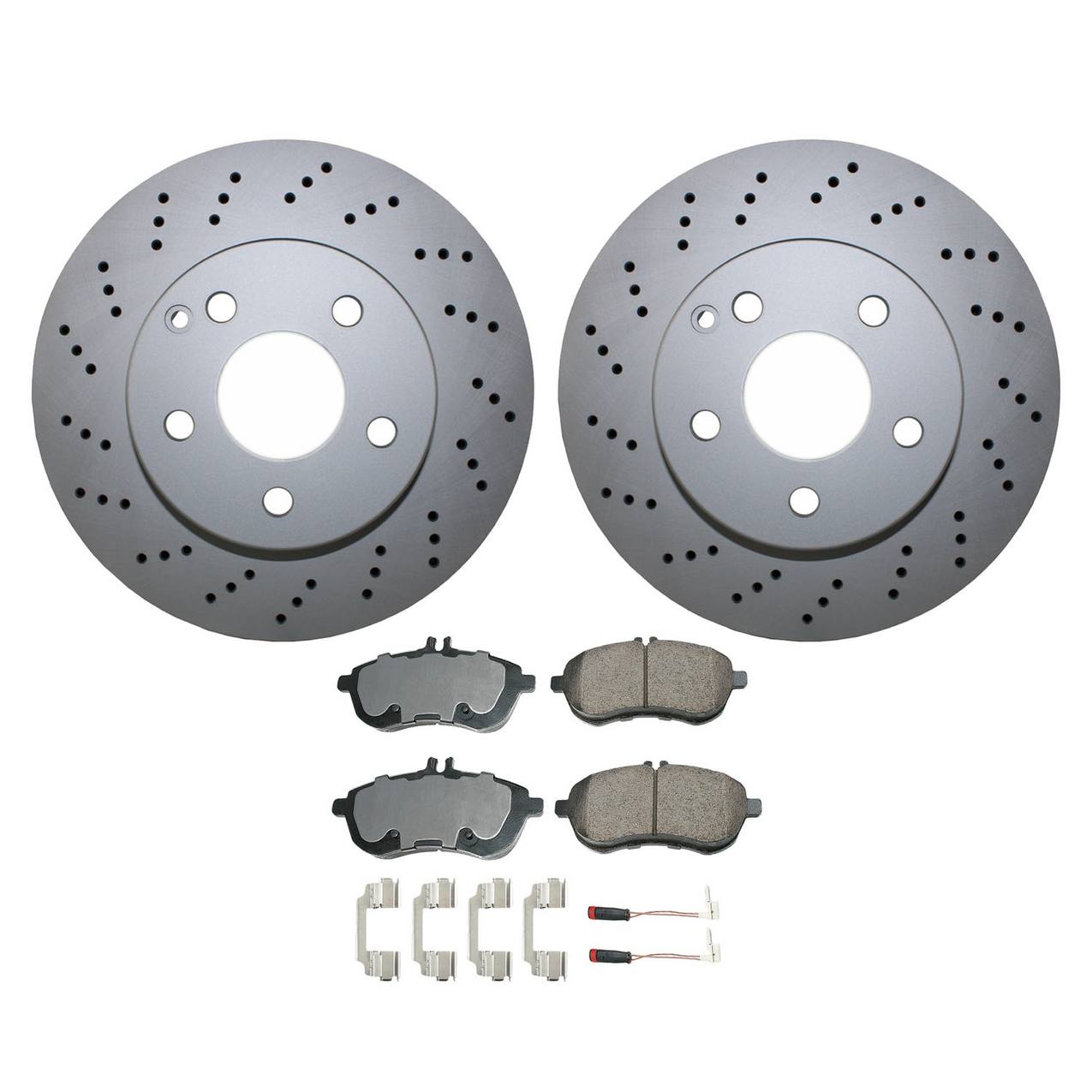 Mercedes-Benz Disc Brake Pad and Rotor Kit – Front (295mm) (Ceramic) – Akebono EURO 2044213612