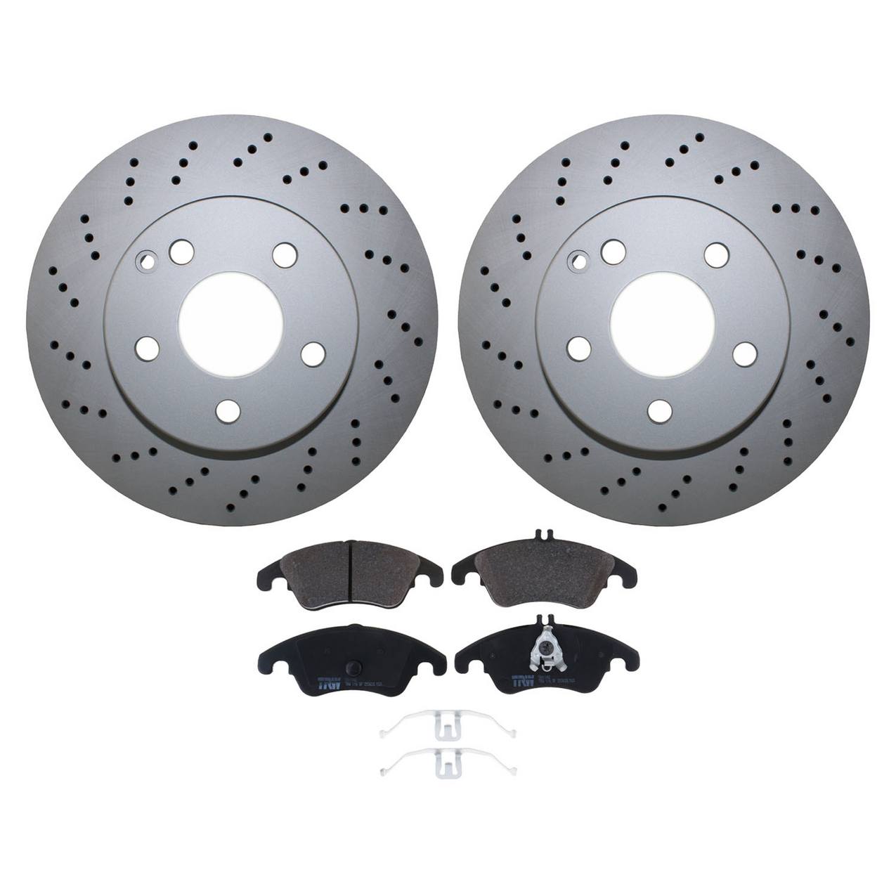 Mercedes-Benz Disc Brake Pad and Rotor Kit – Front (295mm) (Low-Metallic) – TRW Pro 2044213612