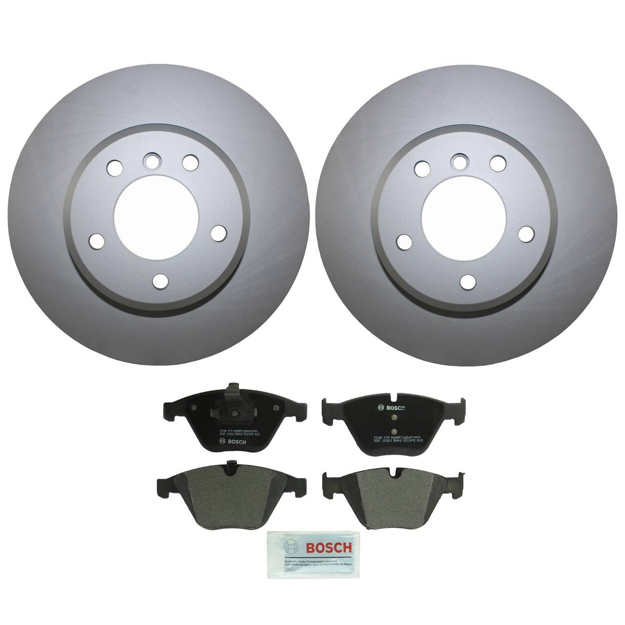 BMW Disc Brake Pad and Rotor Kit – Front (324mm) (Semi-Metallic) – Bosch QuietCast 34116864906