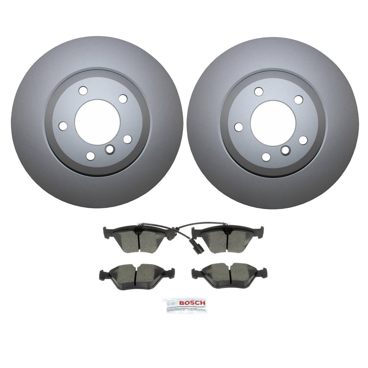 BMW Disc Brake Pad and Rotor Kit – Front (325mm) (Ceramic) – Bosch QuietCast 34116864047