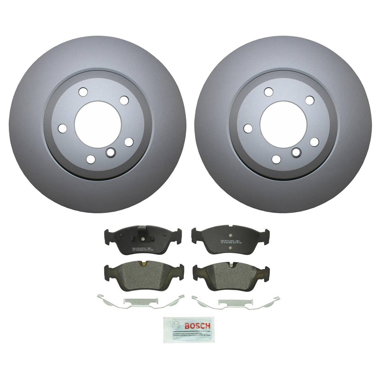 BMW Disc Brake Pad and Rotor Kit – Front (325mm) (Semi-Metallic) – Bosch QuietCast 34116864047