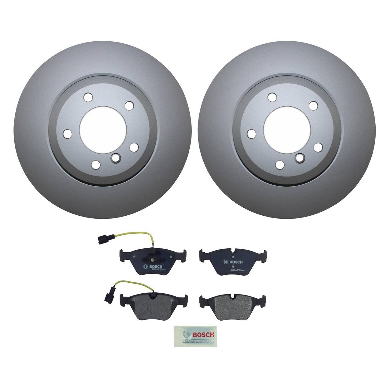 BMW Disc Brake Pad and Rotor Kit – Front (325mm) (Semi-Metallic) – Bosch QuietCast 34116864047