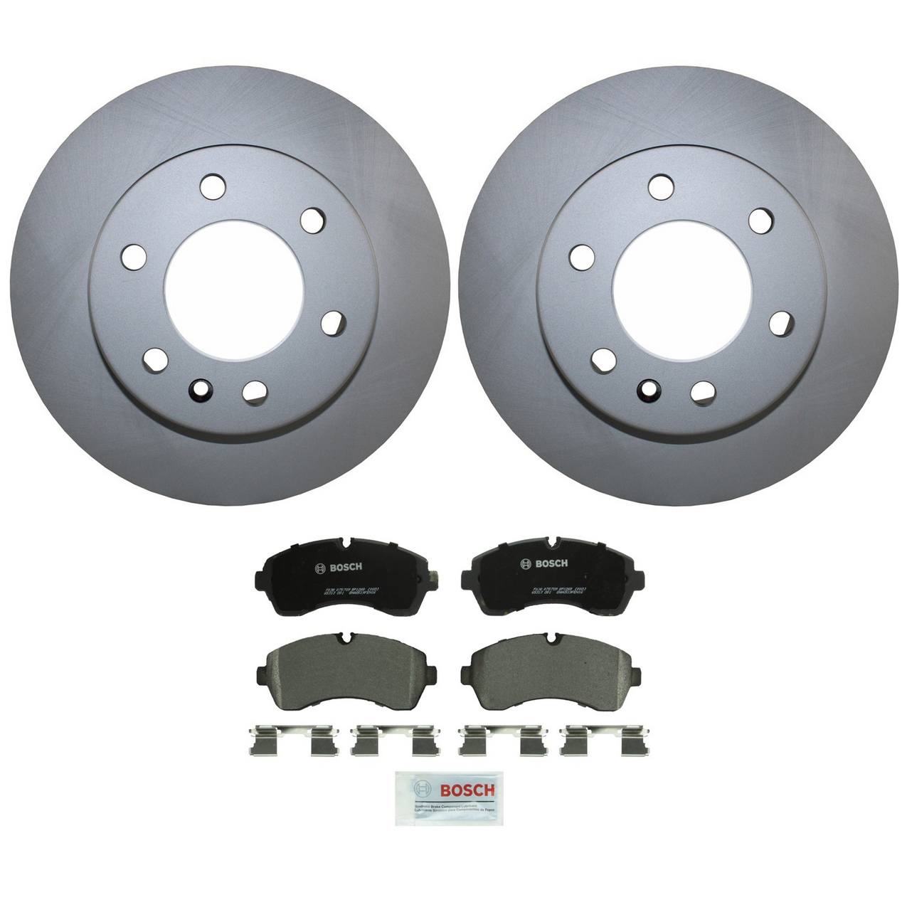 Mercedes-Benz Disc Brake Pad and Rotor Kit – Front (300mm) (Semi-Metallic) – Bosch QuietCast 9064210212