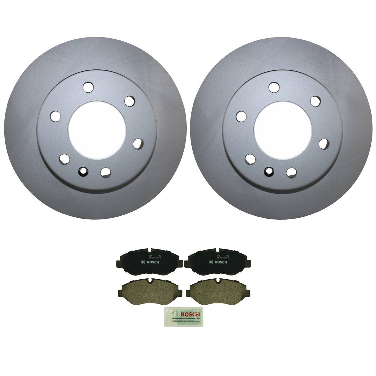 Mercedes-Benz Disc Brake Pad and Rotor Kit – Front (300mm) (Semi-Metallic) – Bosch QuietCast 9064210212