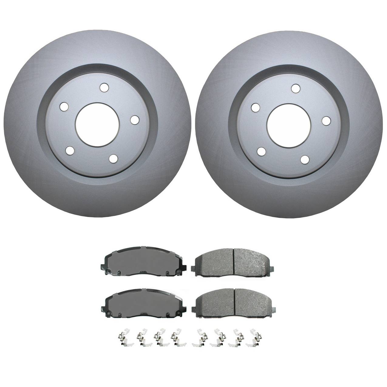 Volkswagen Disc Brake Pad and Rotor Kit – Front (330mm) (Ceramic) – Akebono ProACT K68192969AA