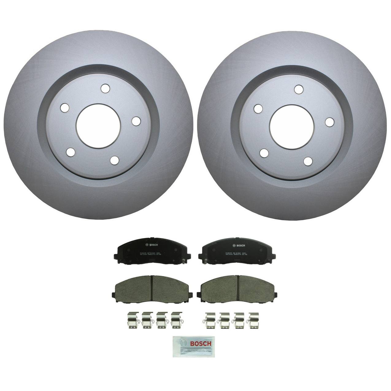 Volkswagen Disc Brake Pad and Rotor Kit – Front (330mm) (Ceramic) – Bosch QuietCast K68192969AA