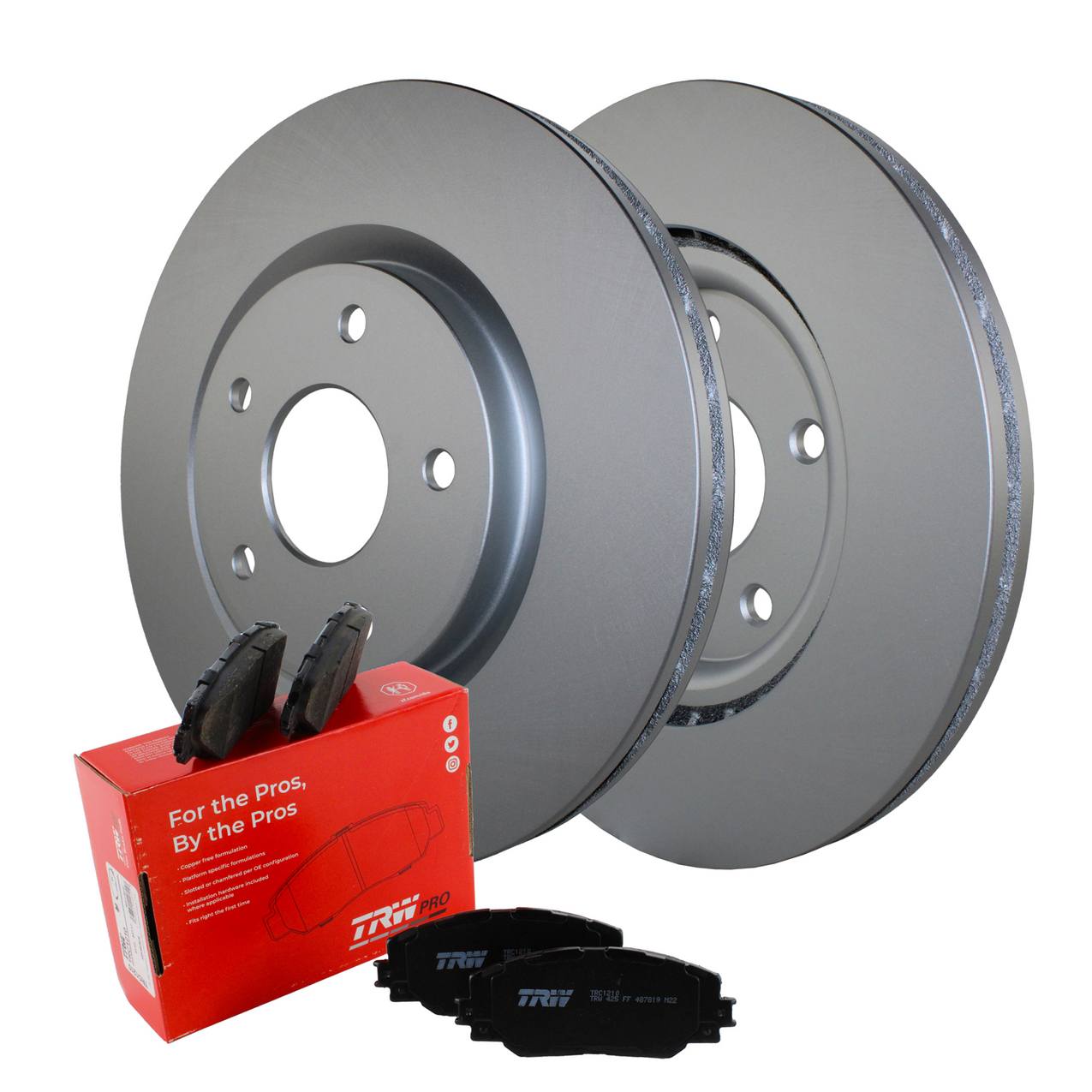 Volkswagen Disc Brake Pad and Rotor Kit – Front (330mm) (Ceramic) – TRW Pro K68192969AA