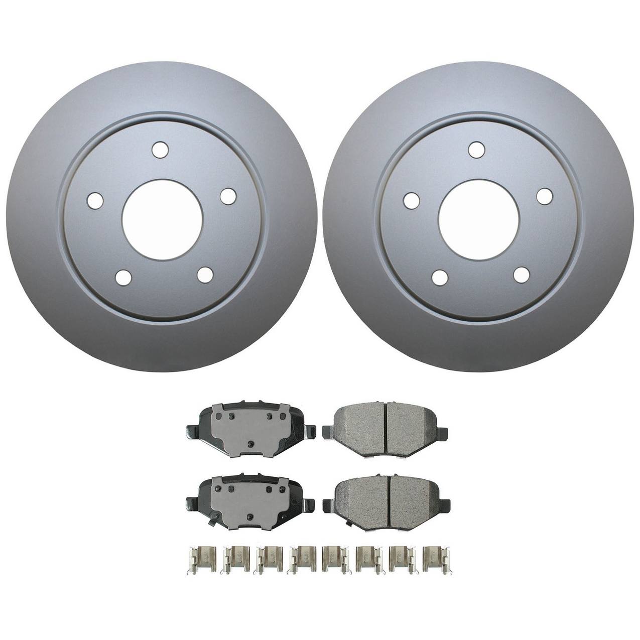 Volkswagen Disc Brake Pad and Rotor Kit – Rear (305mm) (Ceramic) – Akebono ProACT 7B0615601B