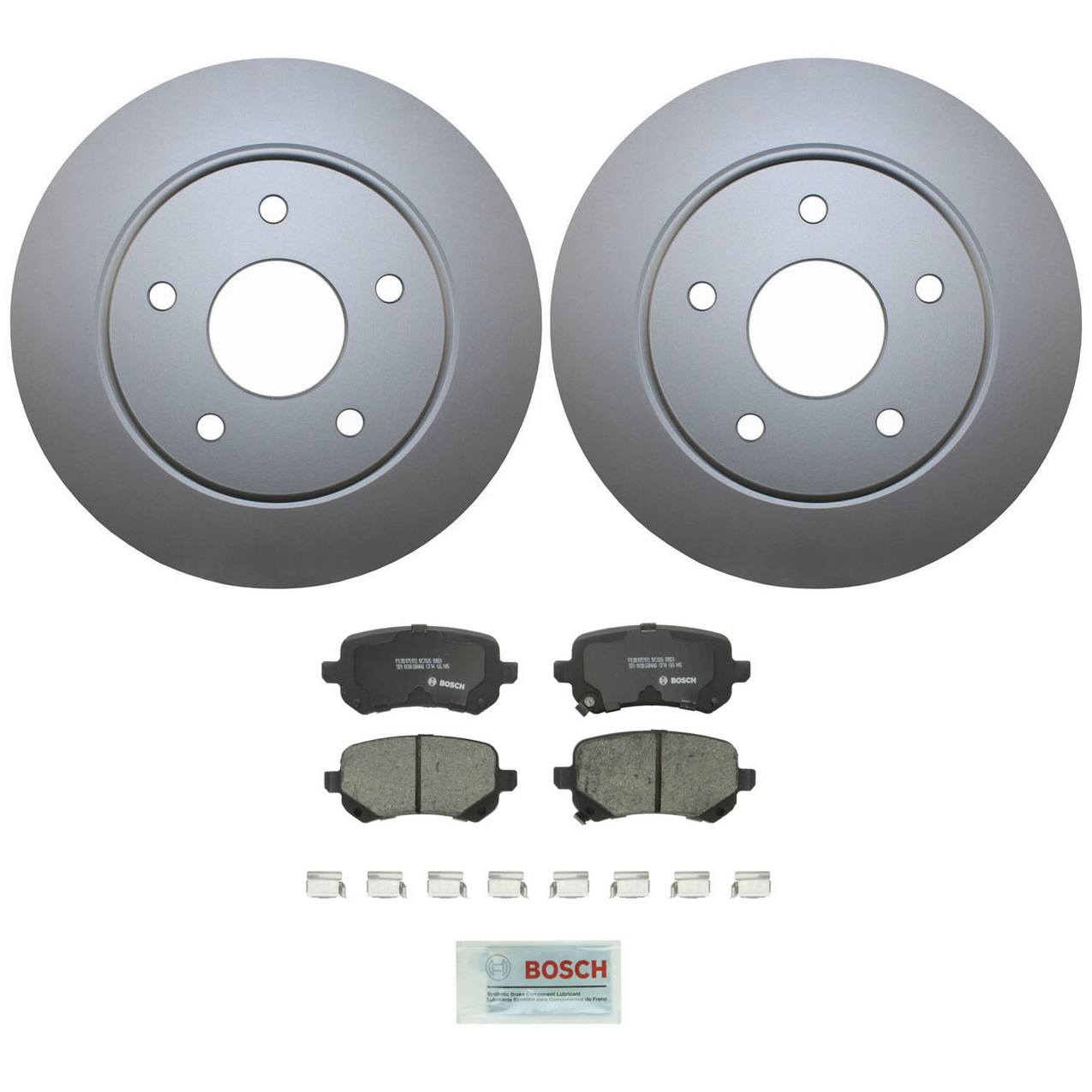 Volkswagen Disc Brake Pad and Rotor Kit – Rear (305mm) (Ceramic) – Bosch QuietCast 7B0615601B