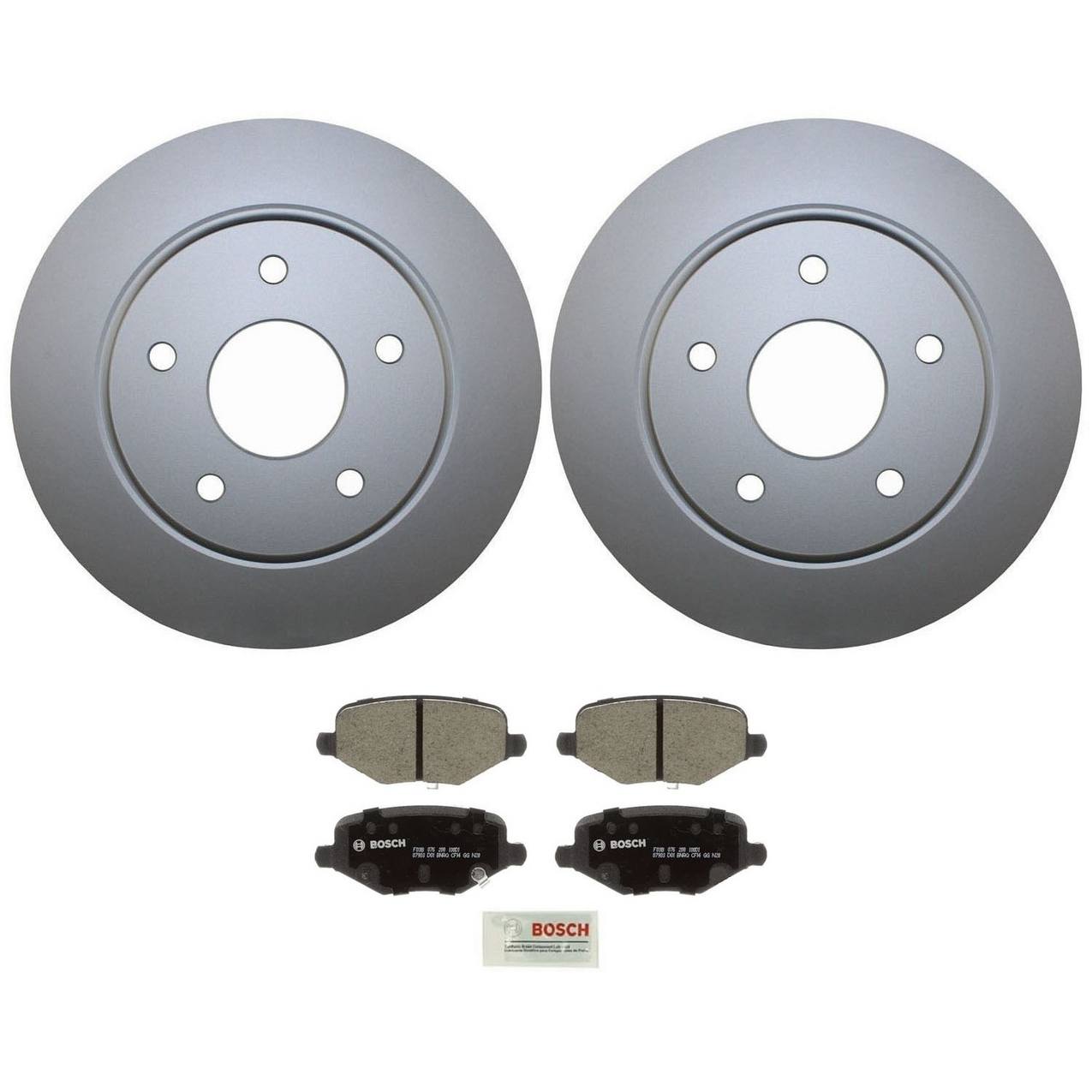 Volkswagen Disc Brake Pad and Rotor Kit – Rear (305mm) (Ceramic) – Bosch QuietCast 7B0615601B