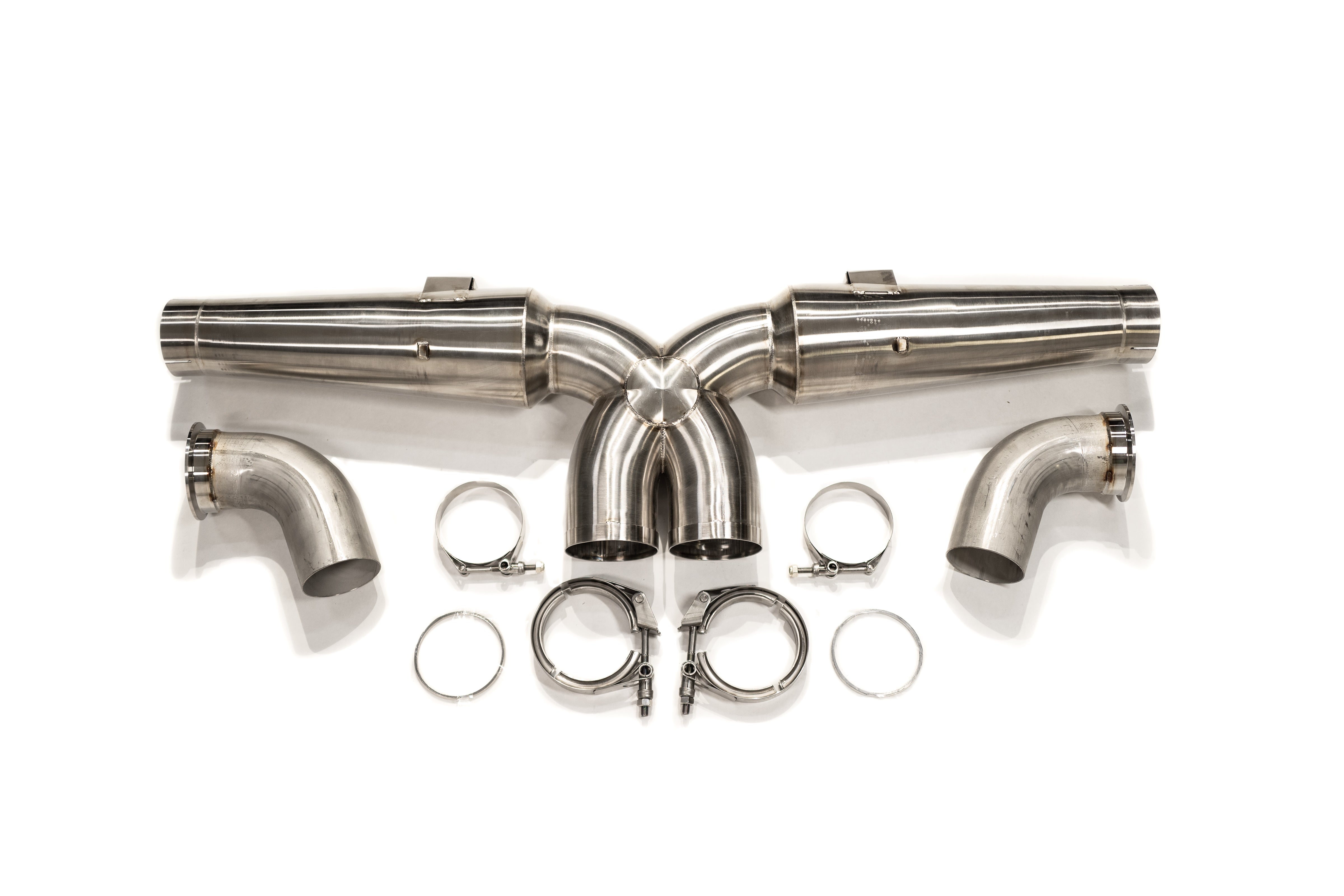 991 and 997 Inconel Megaphone Center Muffler Delete "Crack Pipe" Exhaust