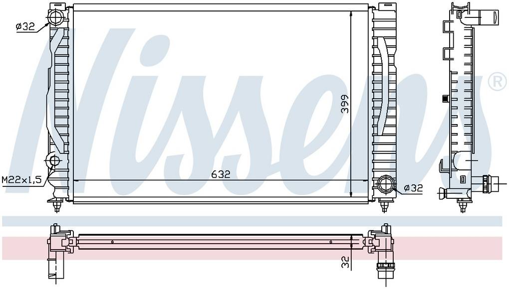 Audi VW Radiator 60496 – Nissens