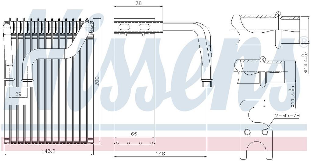 A/C Evaporator Core – Rear