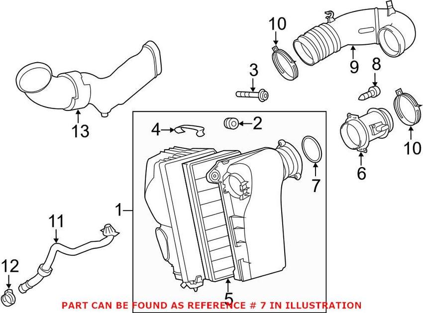 VW Fuel Injection Air Flow Meter Gasket / O-Ring N90921901