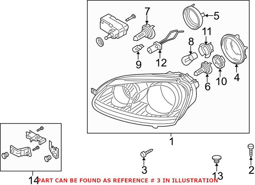 VW Torx Bolt (M6x44) N91120801