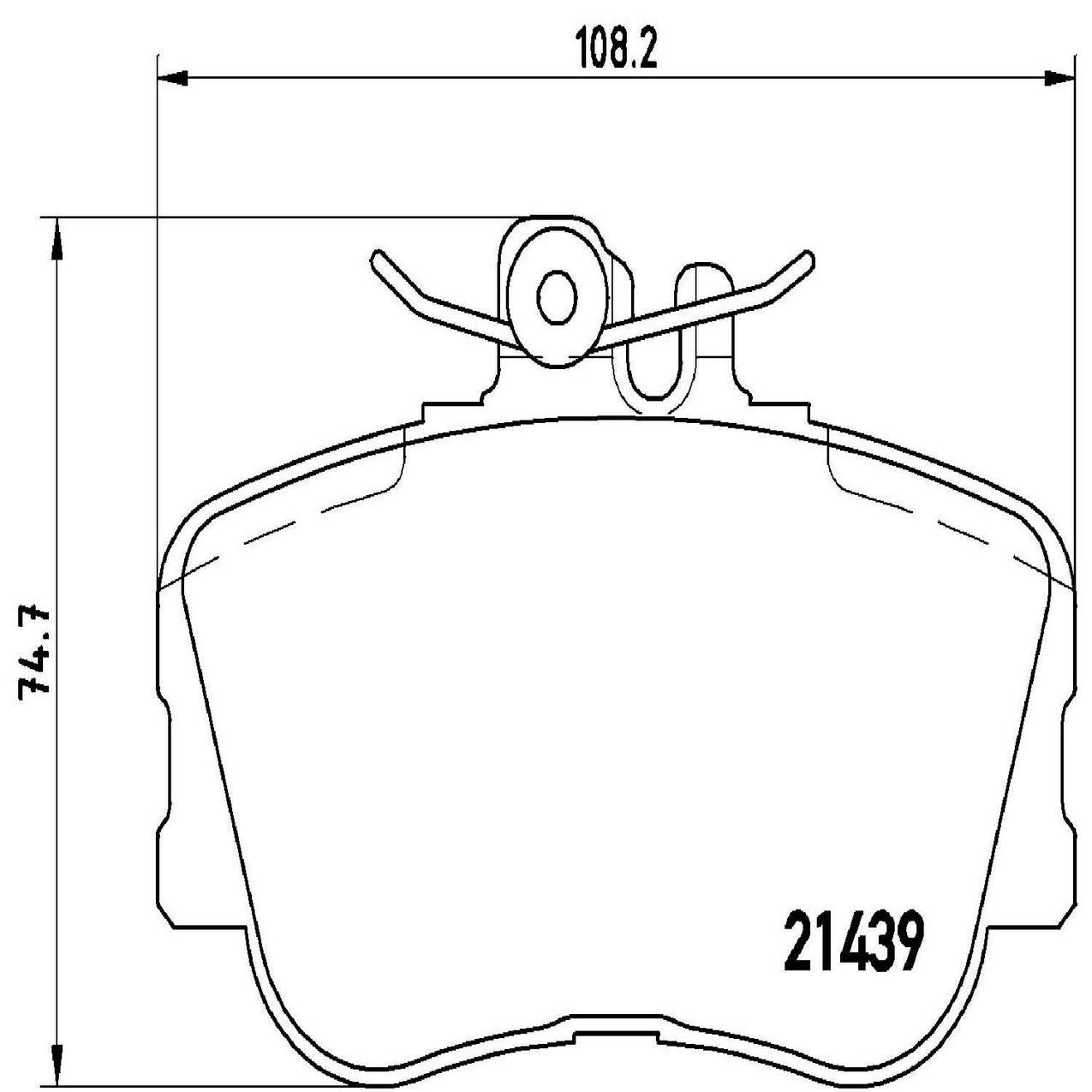 Mercedes-Benz Disc Brake Pad and Rotor Kit – Front (284mm) (Low-Met) 2024210212