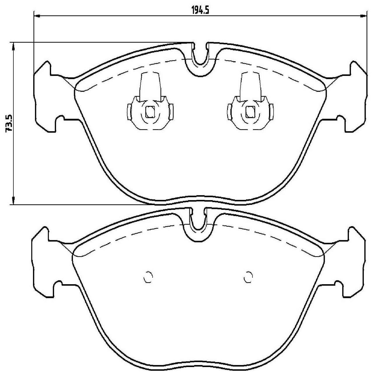 Mercedes-Benz Disc Brake Pad and Rotor Kit – Front and Rear (330mm/300mm) (Low-Met) 2114211112