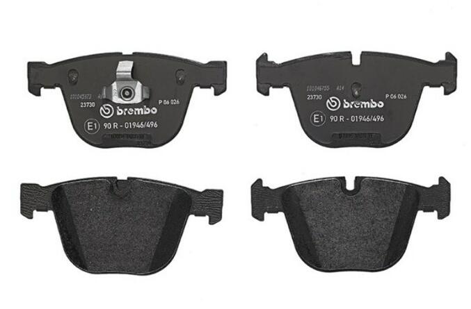 BMW Disc Brake Pad Set – Rear (Low-Metallic) 34216857117 – Brembo P06026