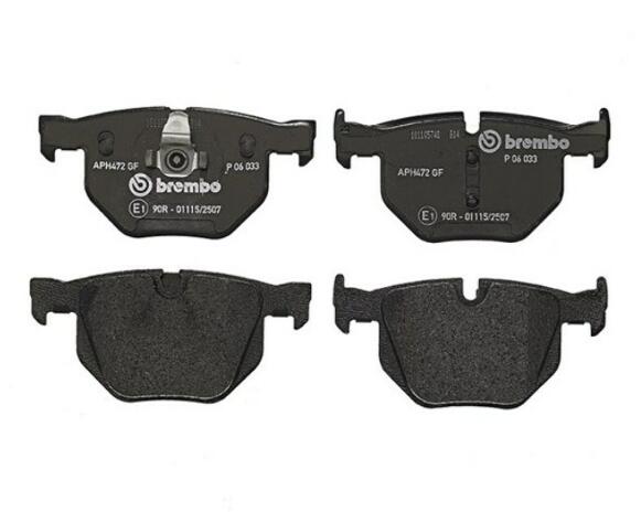 BMW Disc Brake Pad Set – Rear (Low-Metallic) 34216868497 – Brembo P06033