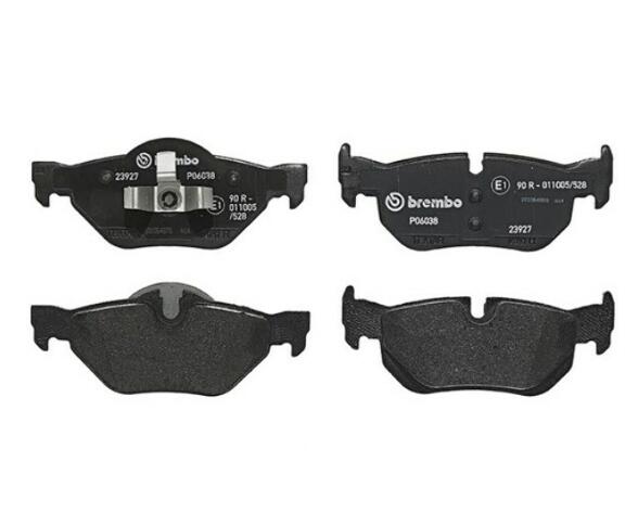 BMW Disc Brake Pad Set – Rear (Low-Metallic) 34216790761 – Brembo P06038