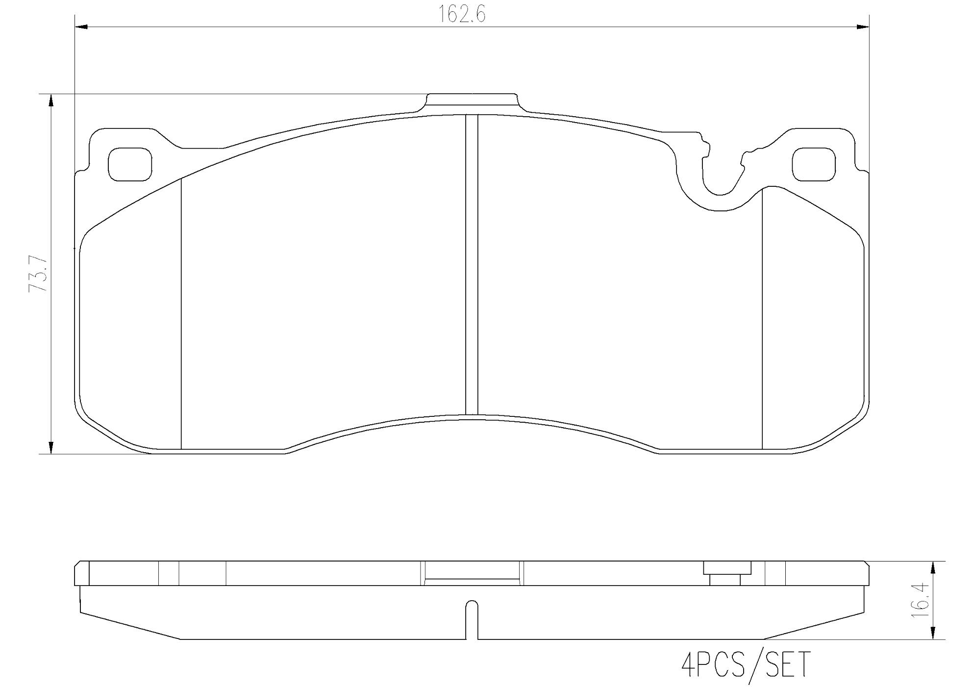 Brembo BMW Brakes Kit – Pads Front (Ceramic) (with Sensor) 34116797860 – Brembo 2707397KIT