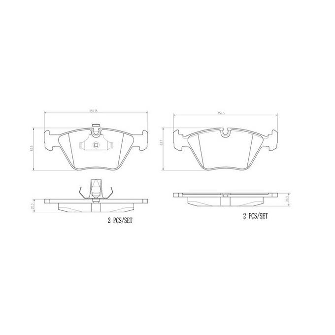 Brembo Disc Brake Pad Set – Front (Ceramic)