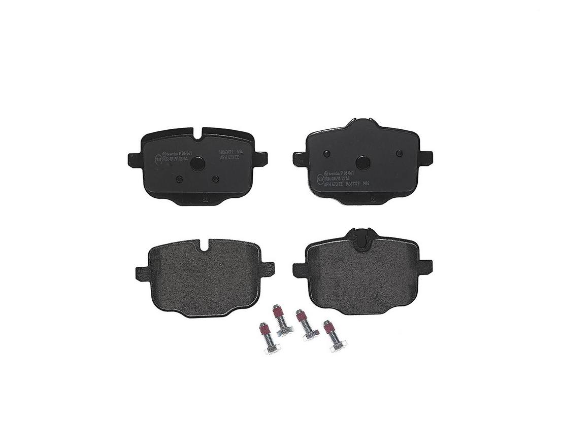 BMW Disc Brake Pad and Rotor Kit – Front and Rear (374mm/370mm) (Low-Met) 34116789543