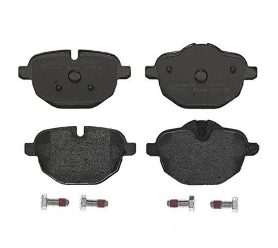 BMW Disc Brake Pad Set – Rear (Low-Metallic) 34216862202 – Brembo P06064