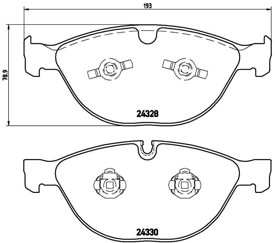 Brembo Disc Brake Pad Set – Front (Low-Metallic)