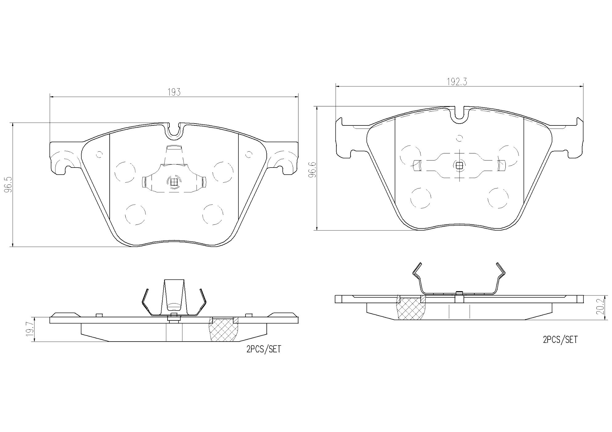 Brembo Disc Brake Pad Set – Front (Ceramic)