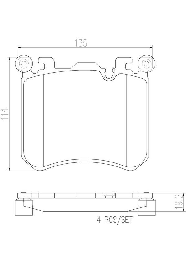 Brembo Disc Brake Pad Set – Front (Ceramic)