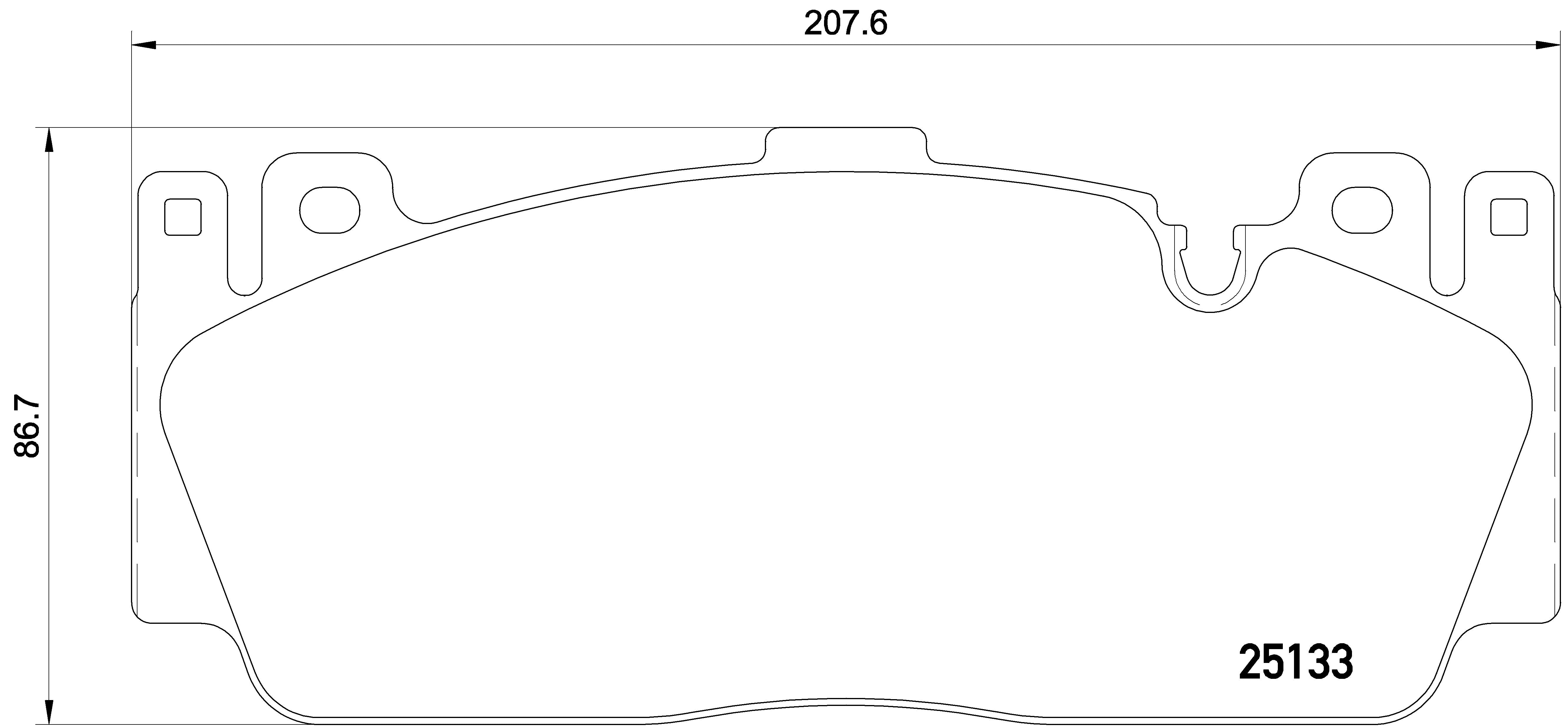 BMW Disc Brake Pad Set – Front (Low-Met) 34112284869 – Brembo P06079