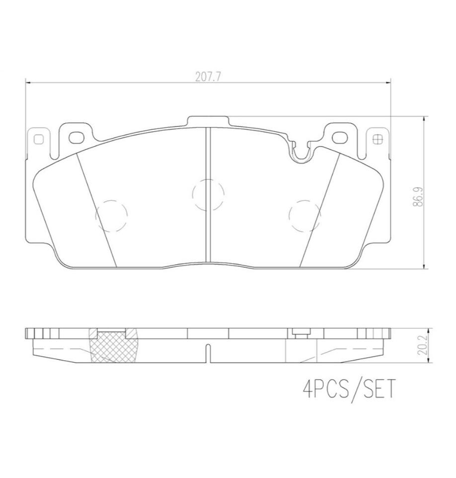 BMW Disc Brake Pad Set – Front (Ceramic) 34112284869 – Brembo P06079N