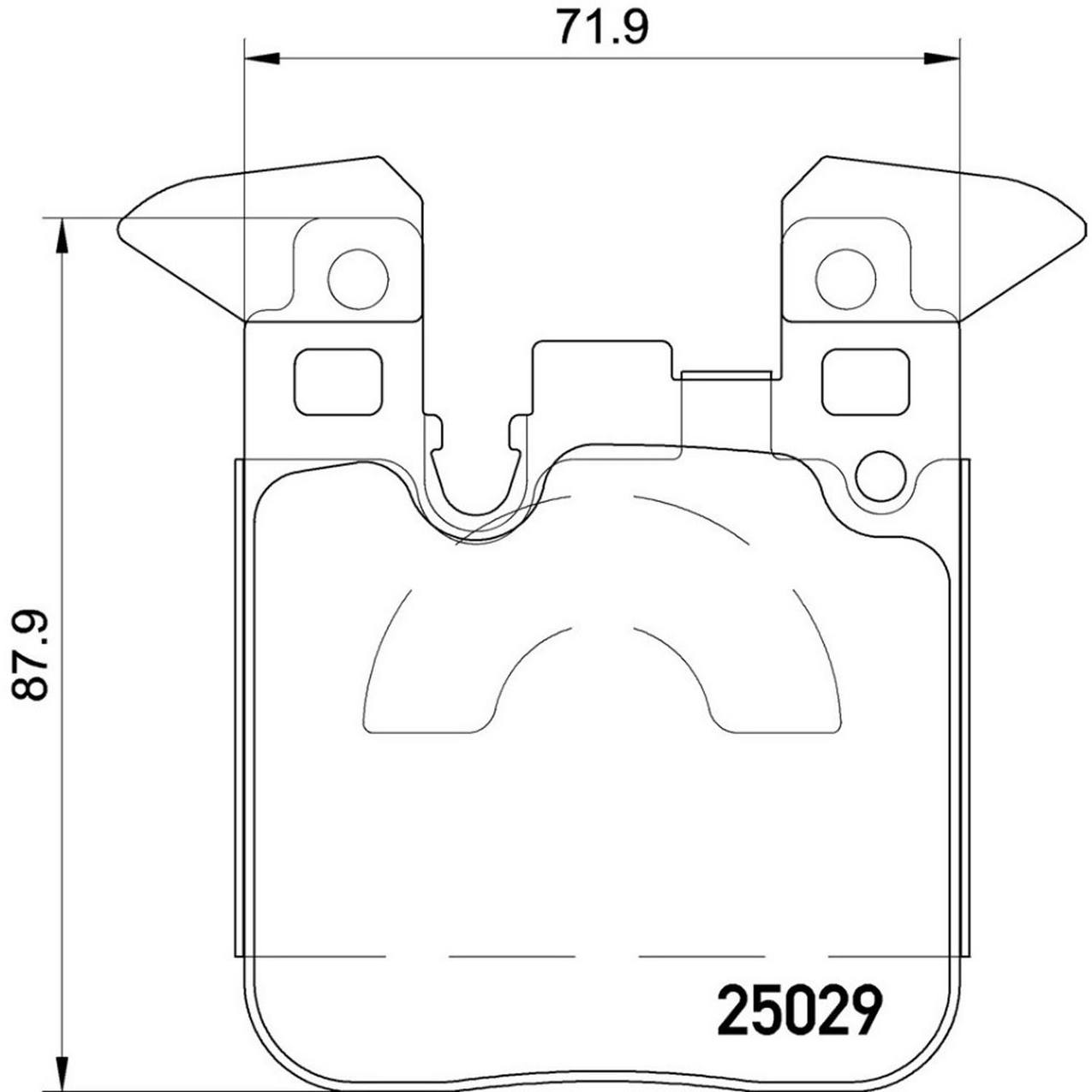 BMW Disc Brake Pad Kit – Front and Rear (Low-Met) 34116878876