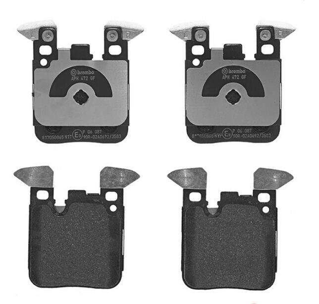 BMW Disc Brake Pad Set – Rear (Low-Metallic) 34218099354 – Brembo P06087