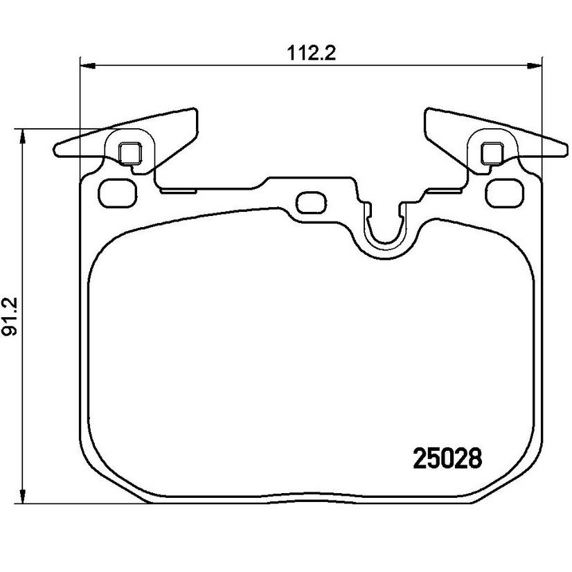 BMW Disc Brake Pad Set – Front (Ceramic) 34116878876 – Brembo P06088N